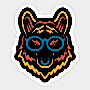 Cute wolf Sticker